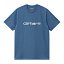 CARHARTT WIP Camiseta S/S Script T-Shirt Sorrent White Azul